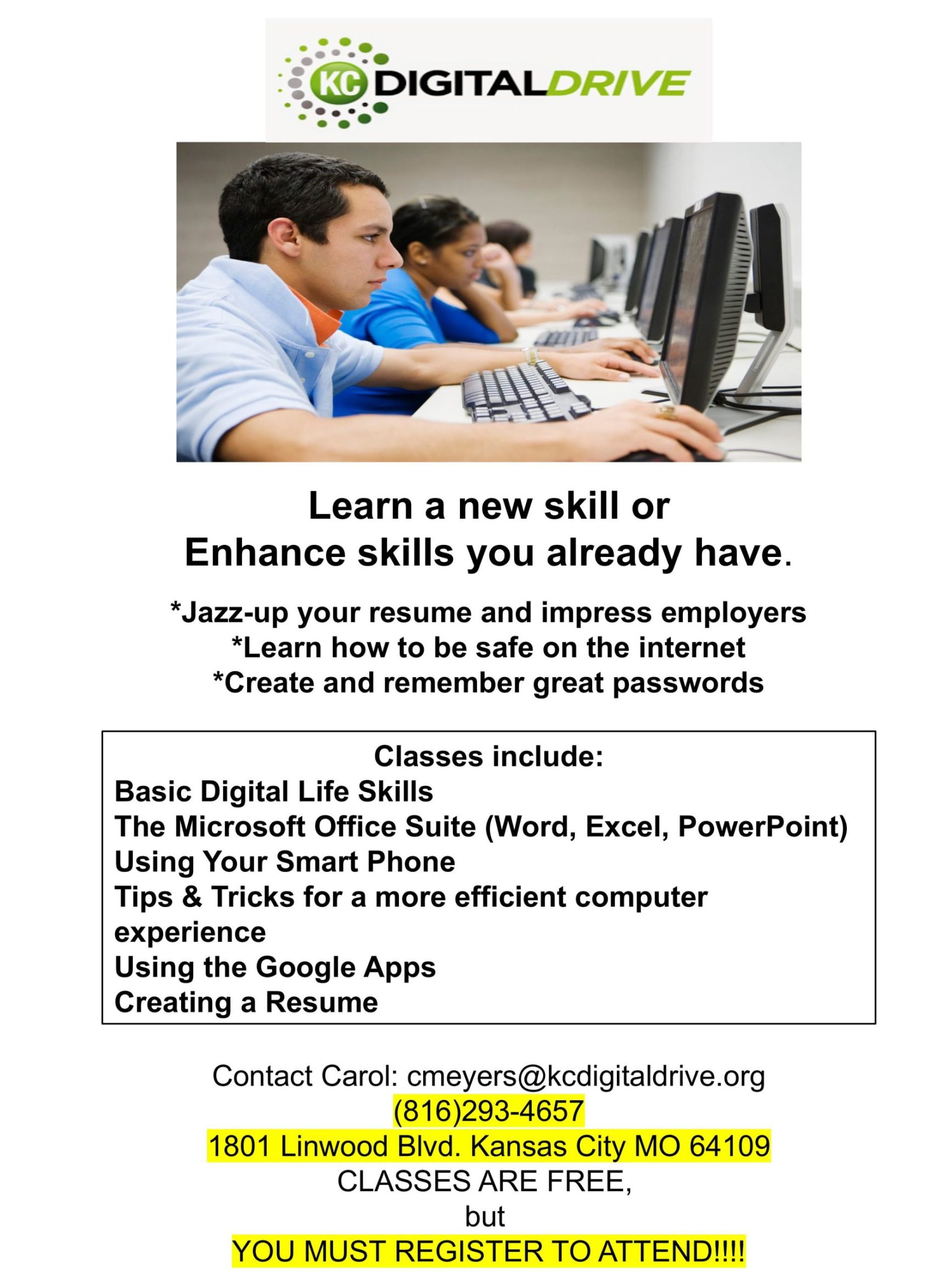 Computer Class Flyer